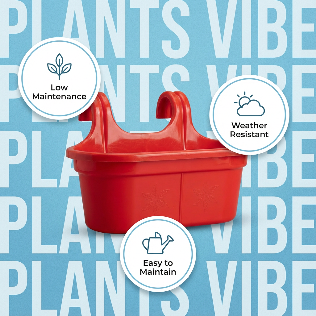 Double Hook Railing Pot