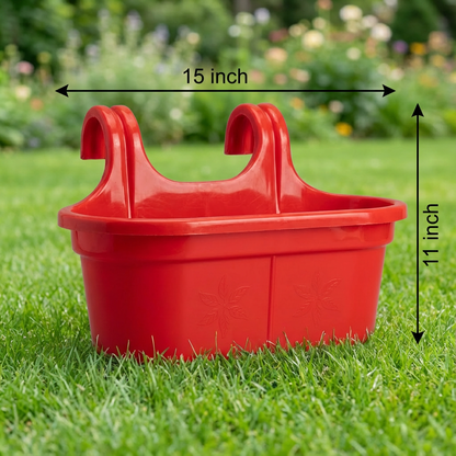 Double Hook Railing Pot