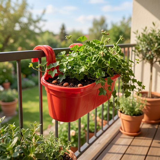 Double Hook Railing Pot