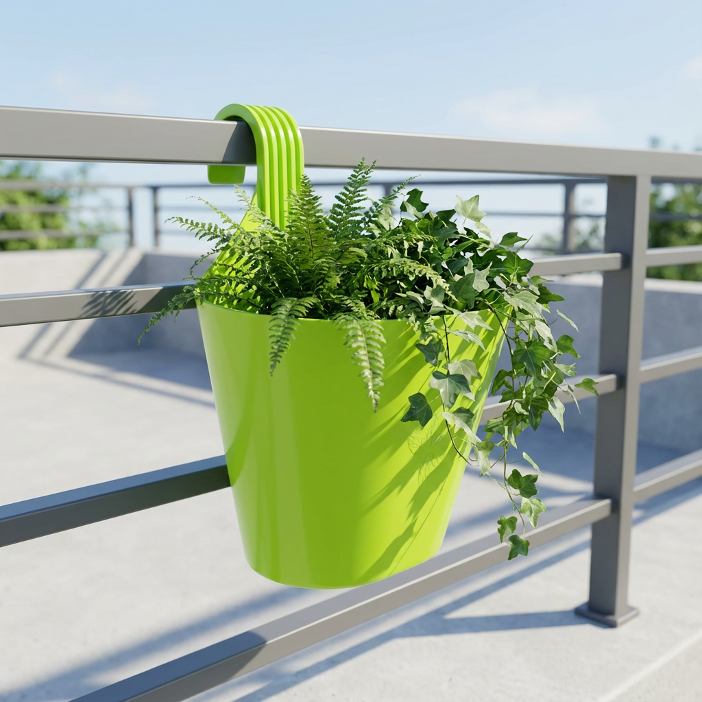 Single Hook Railing Pot