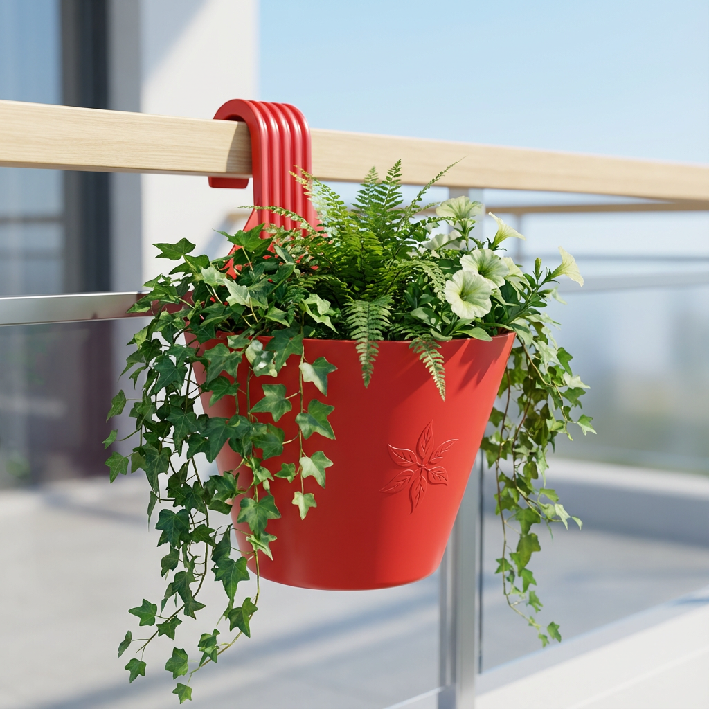 Single Hook Railing Pot